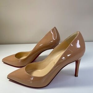 Christian Louboutin Nude Pigalle 85MM Pumps size 37 (7 women's)